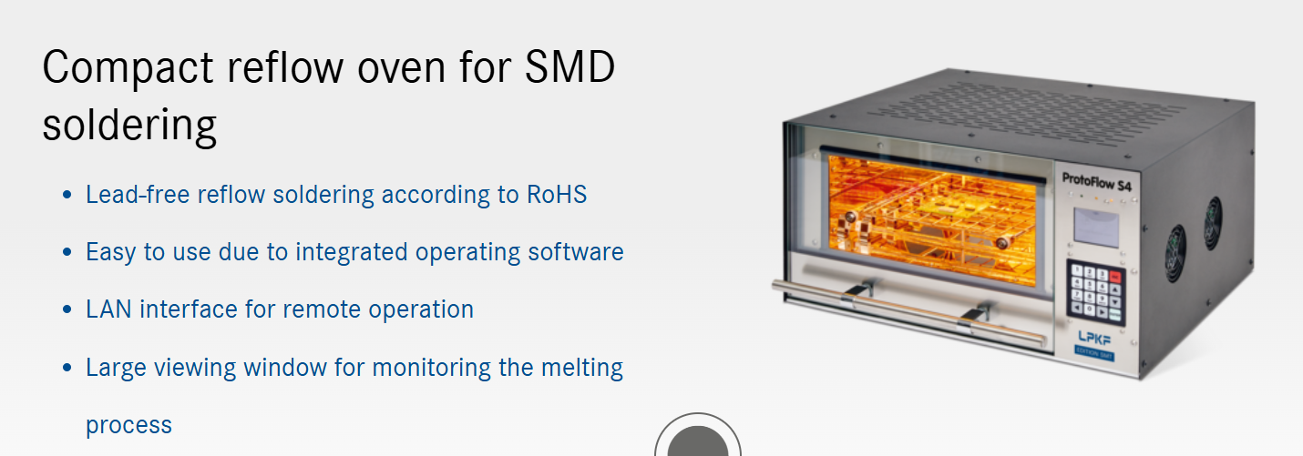 LPKF ProtoFlow S Reflow Soldering Machine LPKF PROTICEFLOW S Reflow páječ