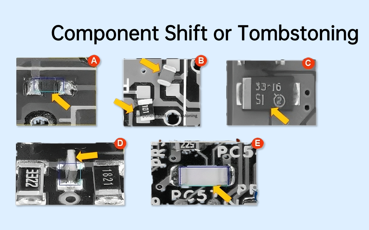 5. Defects AOI Excels At — Where X-ray Is Less Effective 5. Defekty AOI Excels At — kde je rentgenové záření méně účinné