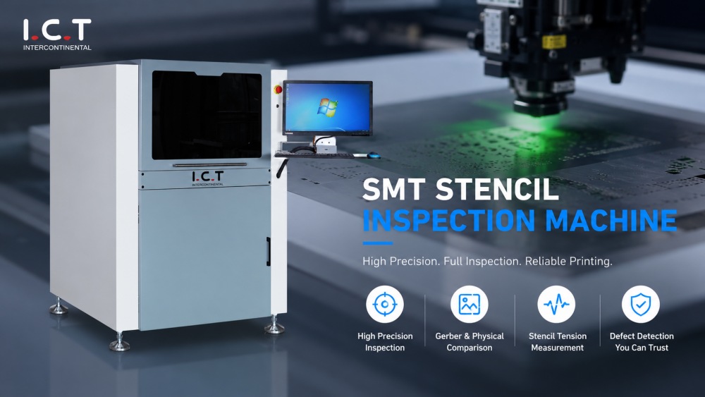 smt stencil inspection machine stroj na kontrolu šablon smt