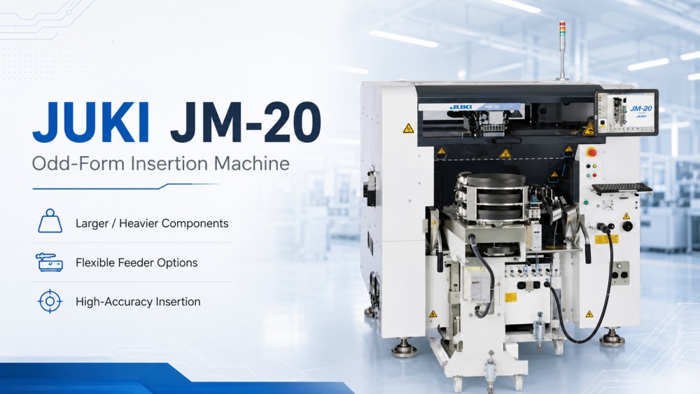 JUKI Odd-form Insertion Machine JUKI Vkládací stroj lichých tvarů