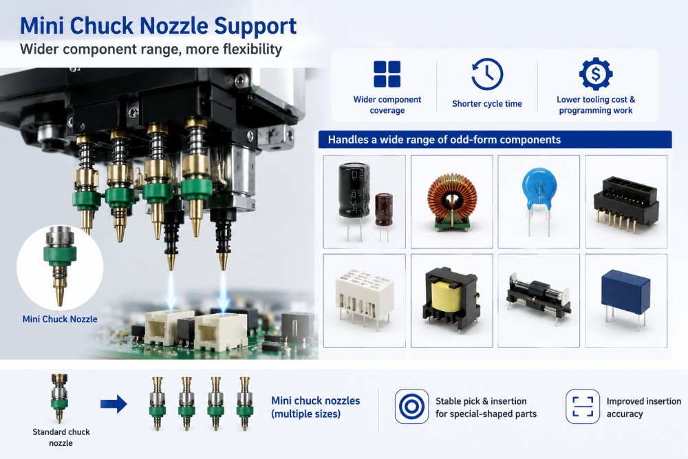 Mini Chuck Nozzle Support Podpora trysky Mini Chuck