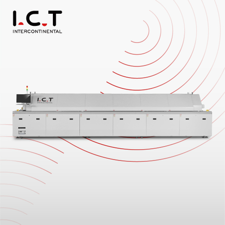 ICT-L12 |Přizpůsobená 12zónová přetavovací pájecí pec LED dusíková přetavovací pec