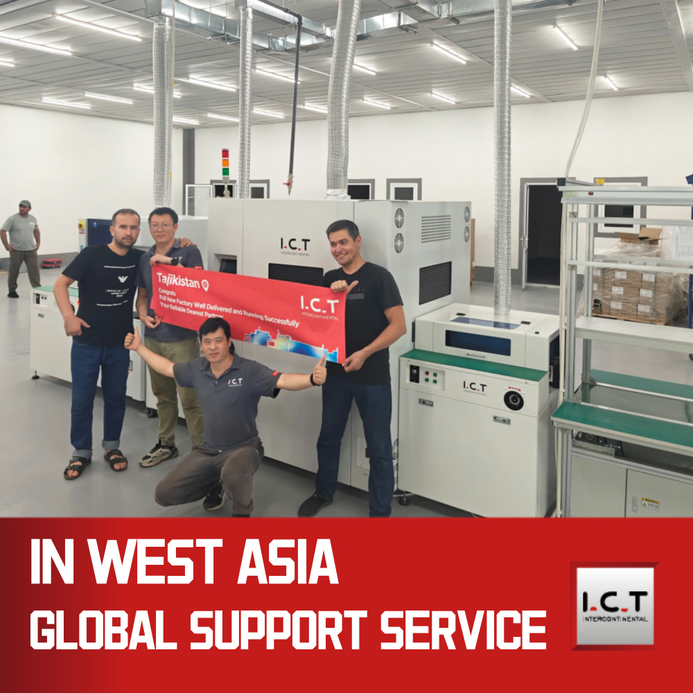 ICT | SMT lakovací stříkací lepicí stroj pro PCB LED