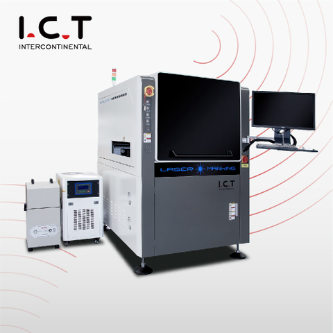 ICT |50w raycus malý stolní 3D vláknový laserový značkovací stroj