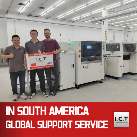 ICT | Automatizovaný dopravník pro kontrolu stohovačů desek SMT