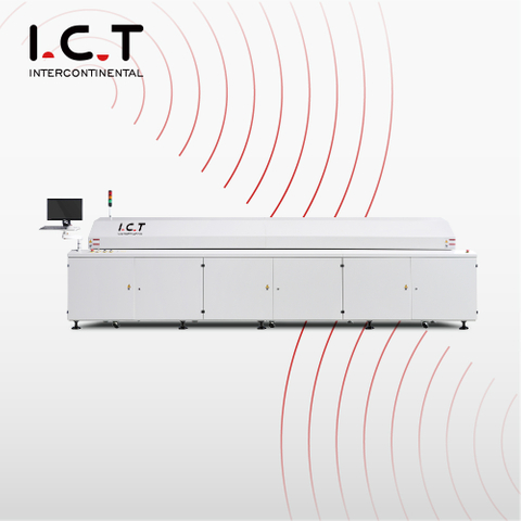 ICT |SMT SMD bezolovnatý pcb Reflow Oven Machine