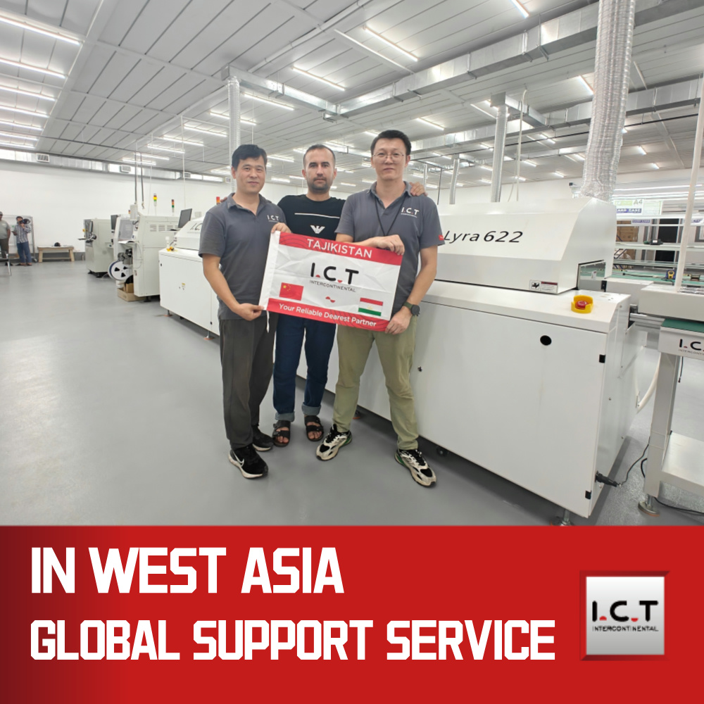 ICT | Stroj SMT Přetavovací pec a stroj na namáčení komponentů na vlnové pájení 