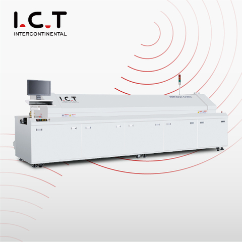 ICT |SMT SMD bezolovnatý pcb Reflow Oven Machine