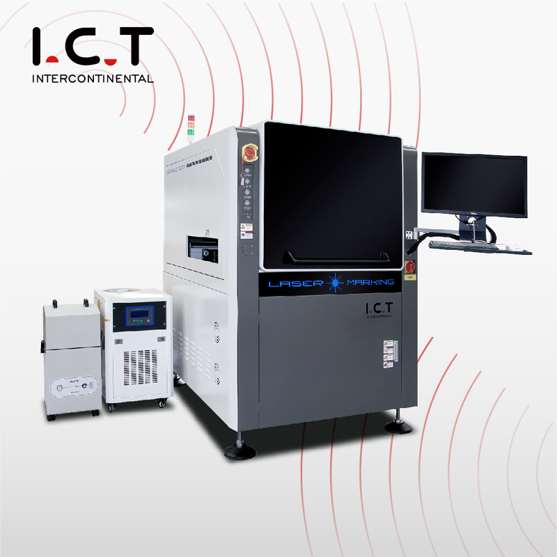 ​ICT-400 |Vláknový Co2 UV laserový značkovací stroj