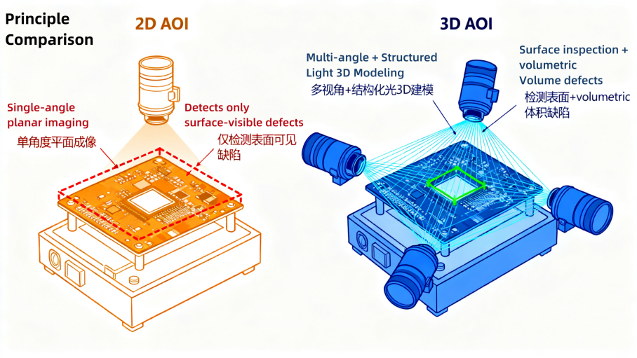 Princip srovn&aacute;n&iacute; 2D VS 3D AOI