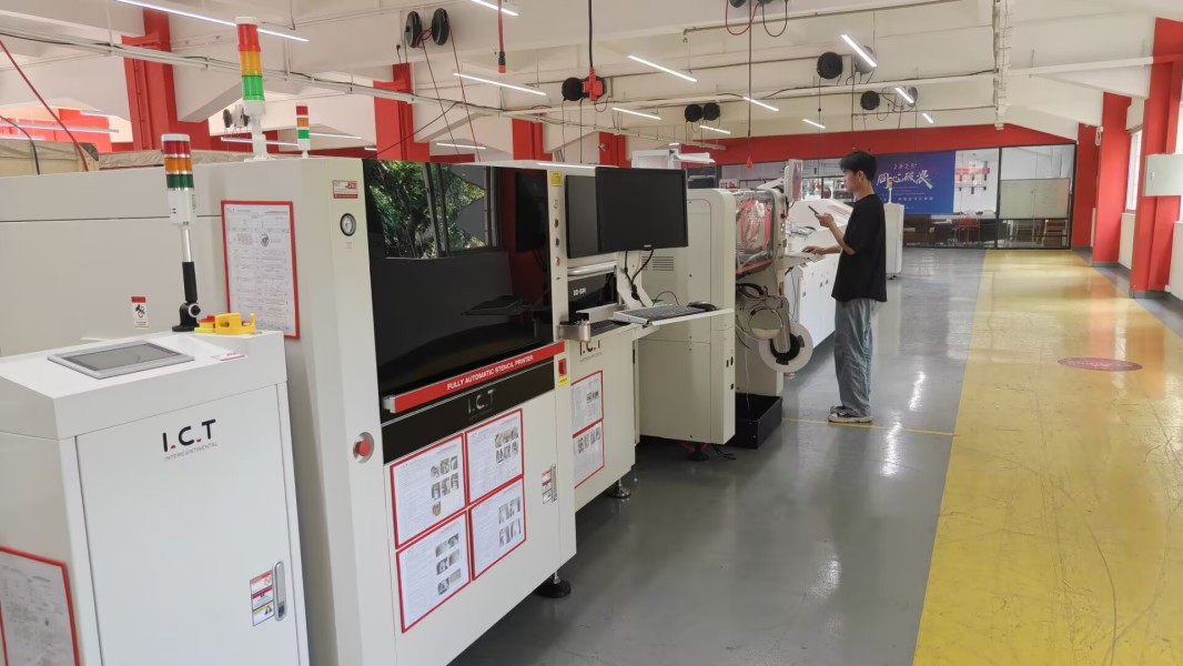 Inžen&yacute;r kontroluje funkčnost zař&iacute;zen&iacute; v centr&aacute;le ICT před odesl&aacute;n&iacute;m.