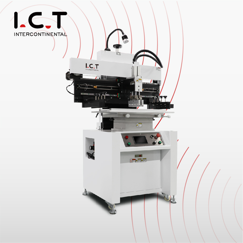 ICT-P6丨Poloautomatický tiskařský stroj SMD pájecí pastou Tiskárna SMT