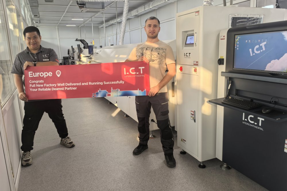 Inžen&yacute;ři ICT &uacute;spěšně dokončili instalaci linky SMT v Evropě.jpg
