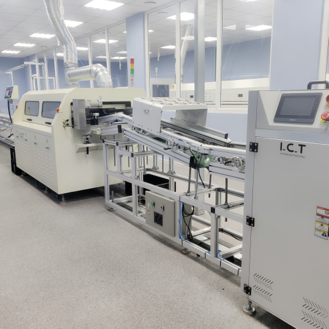 ICT | Vlnová páječka s tavidlem pro velké díly PCB 