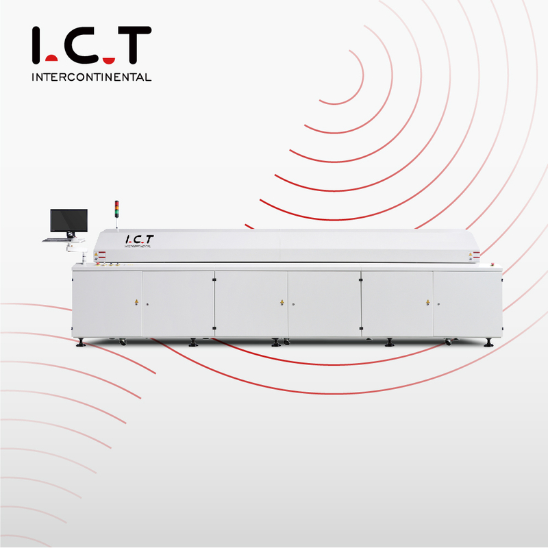 ICT |Špičková kvalita SMT Machine IR PCB Reflow pec a vlnová pájka