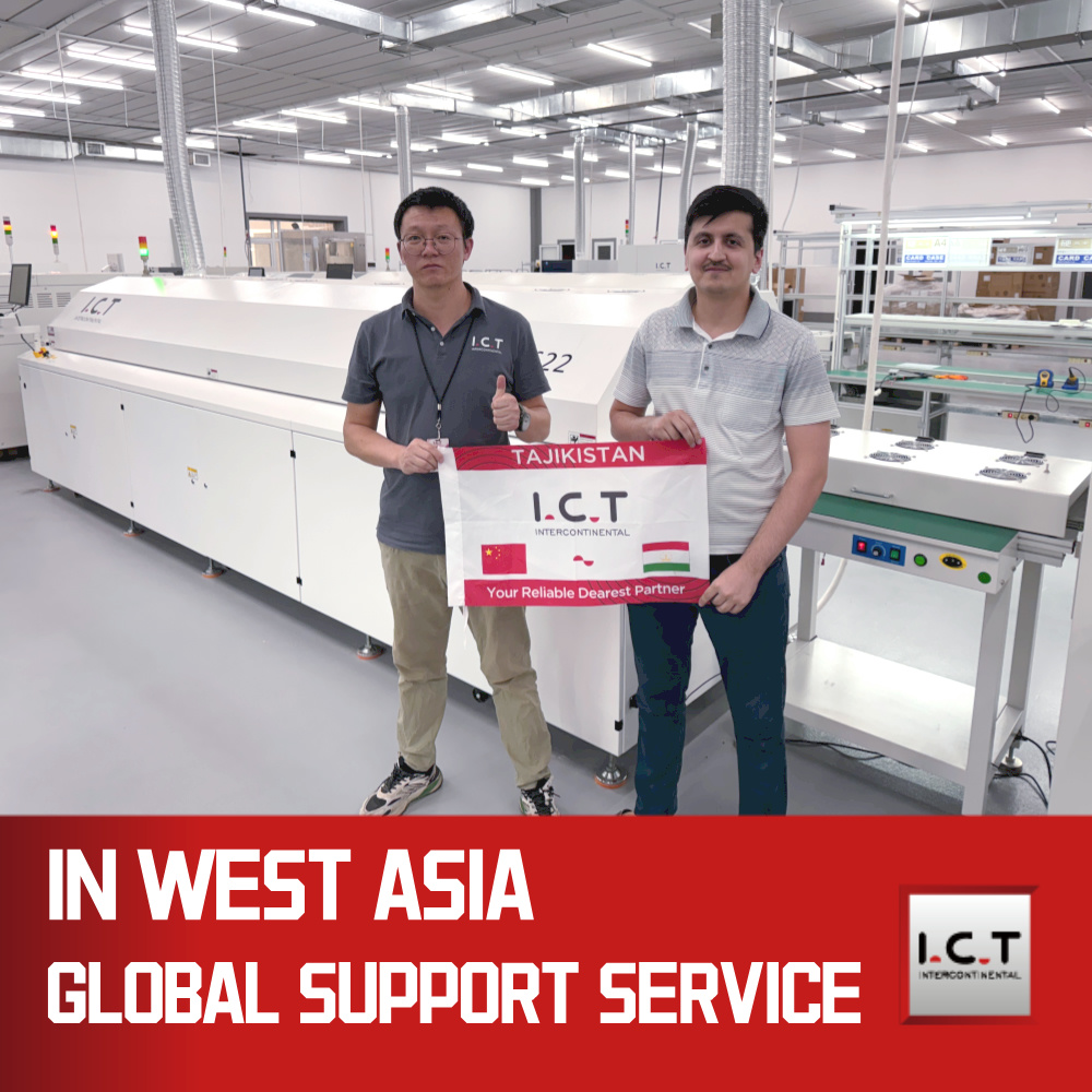 ICT | Nákladově efektivní SMT Svařování Přetavovací Pájecí Přetavovací Oven Stroj 600 mm