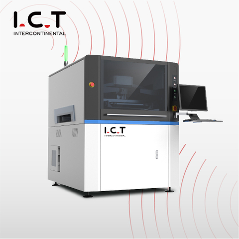 ICT |Standardní automatický pájecí stroj s rozprašovací šablonou na pájecí pastu SMT Line