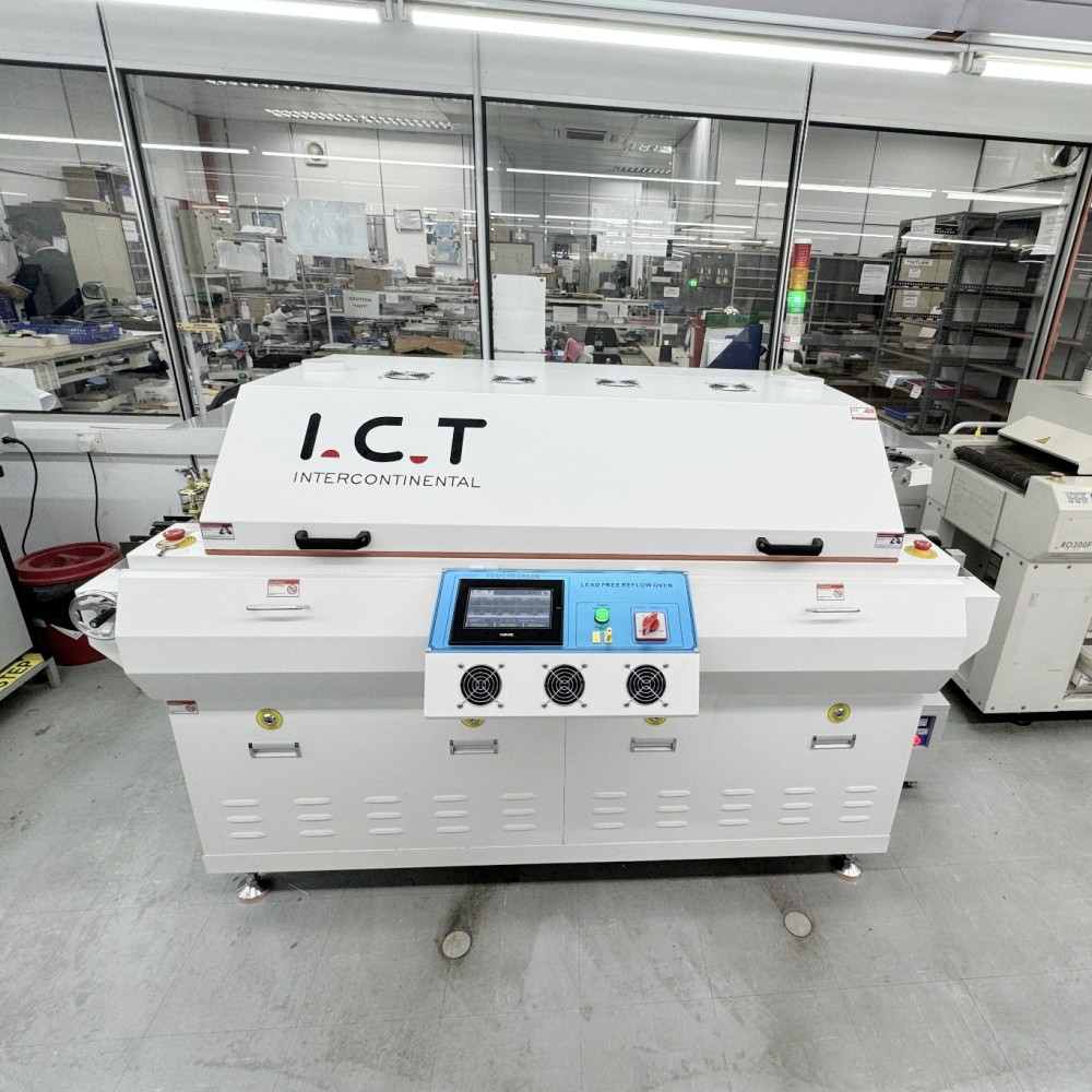 ICT | Levná 6zónová Inline Reflow Oven Tovární cena