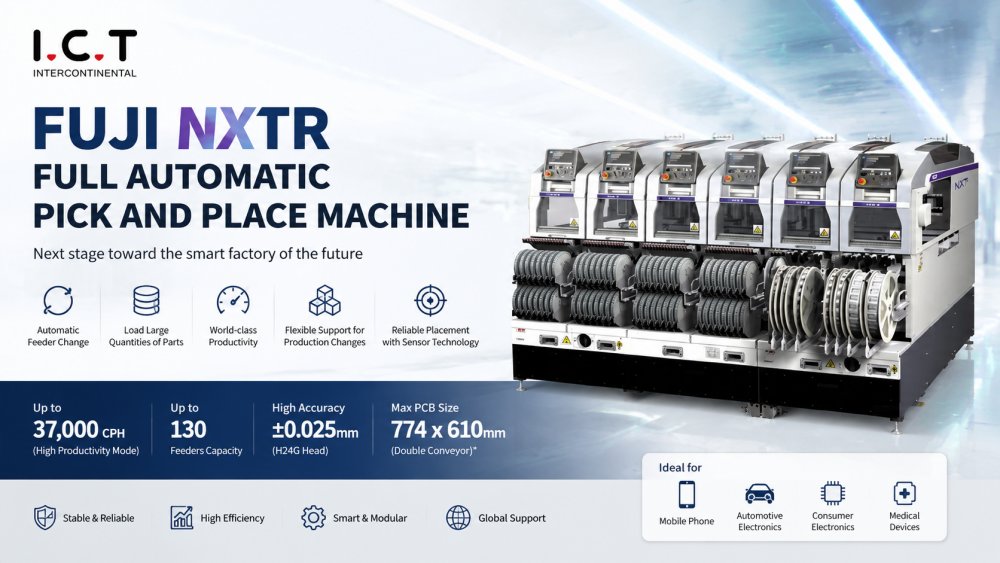 FUJI NXTR Plně automatick&yacute; stroj na v&yacute;běr a um&iacute;stěn&iacute;