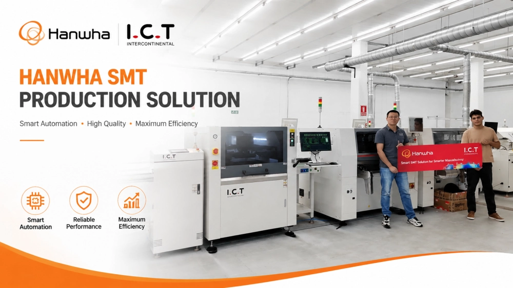 ICT Hanwha SMT Production Line.webp