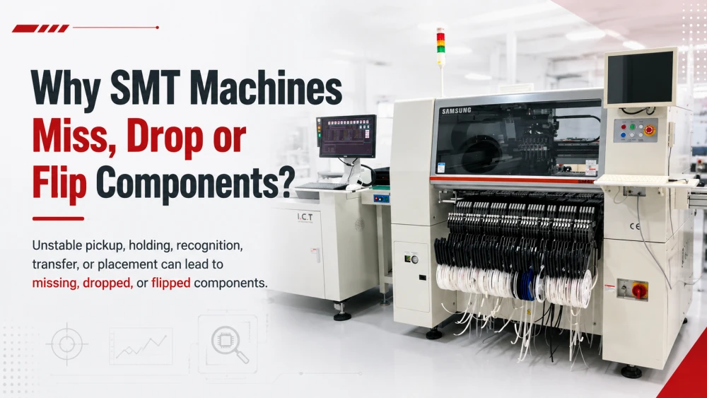 SMT Machines Miss Drop nebo Flip Components.webp